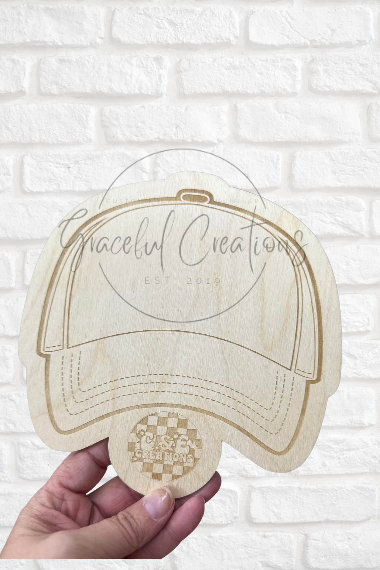Trucker Hat Wooden Template