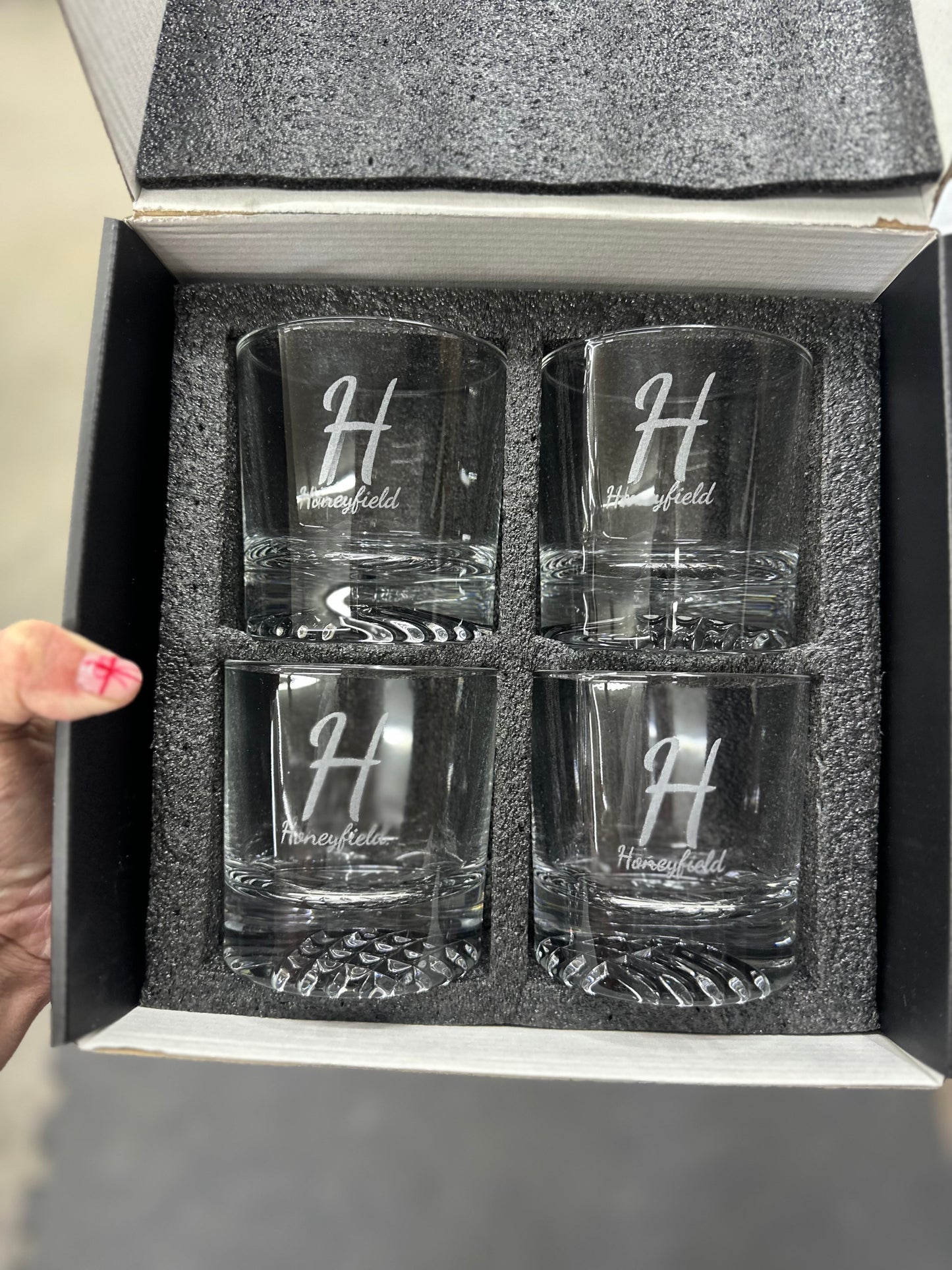 Engraved Whiskey Glass