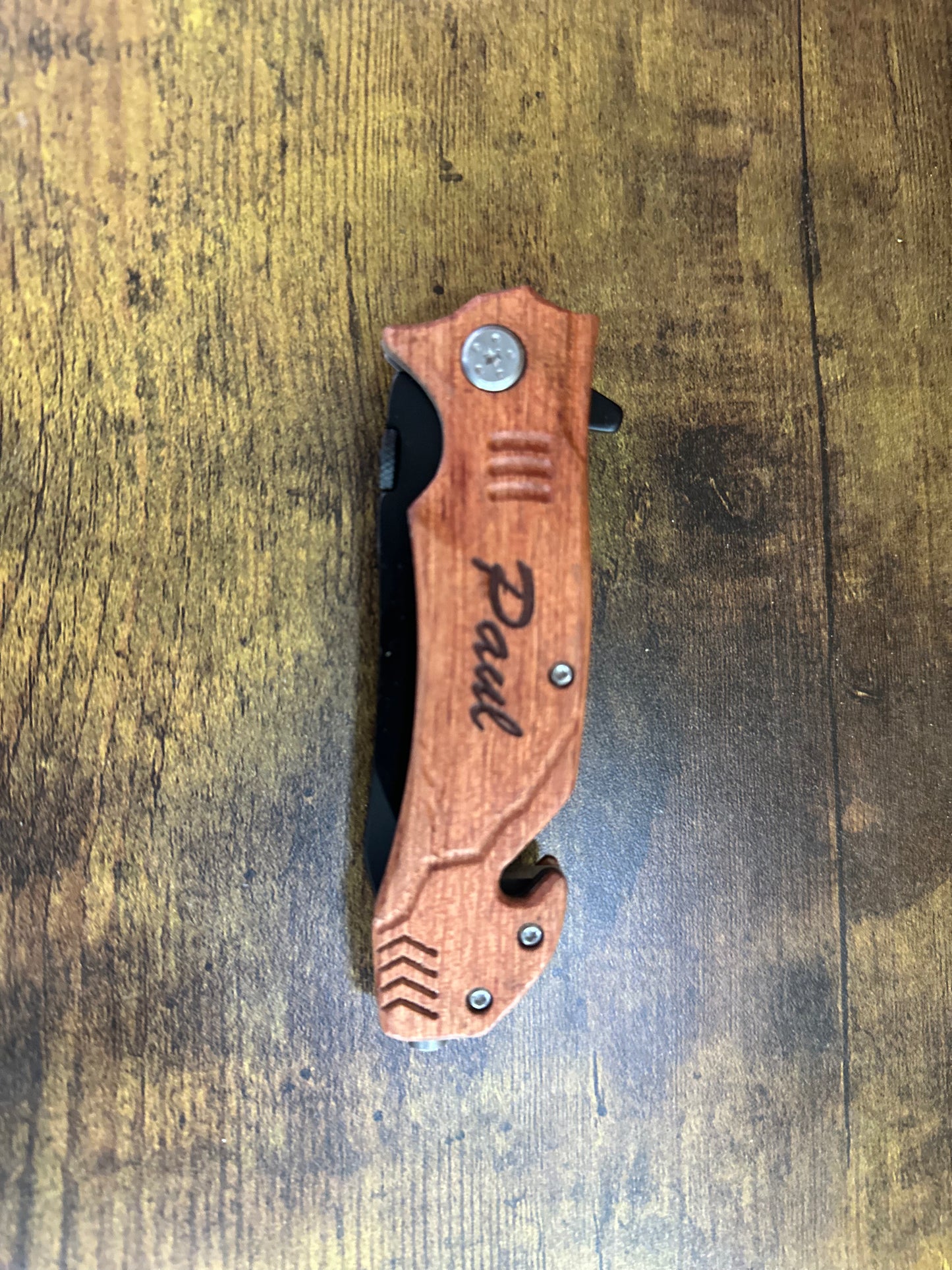 Name Engraved Rescue Knives