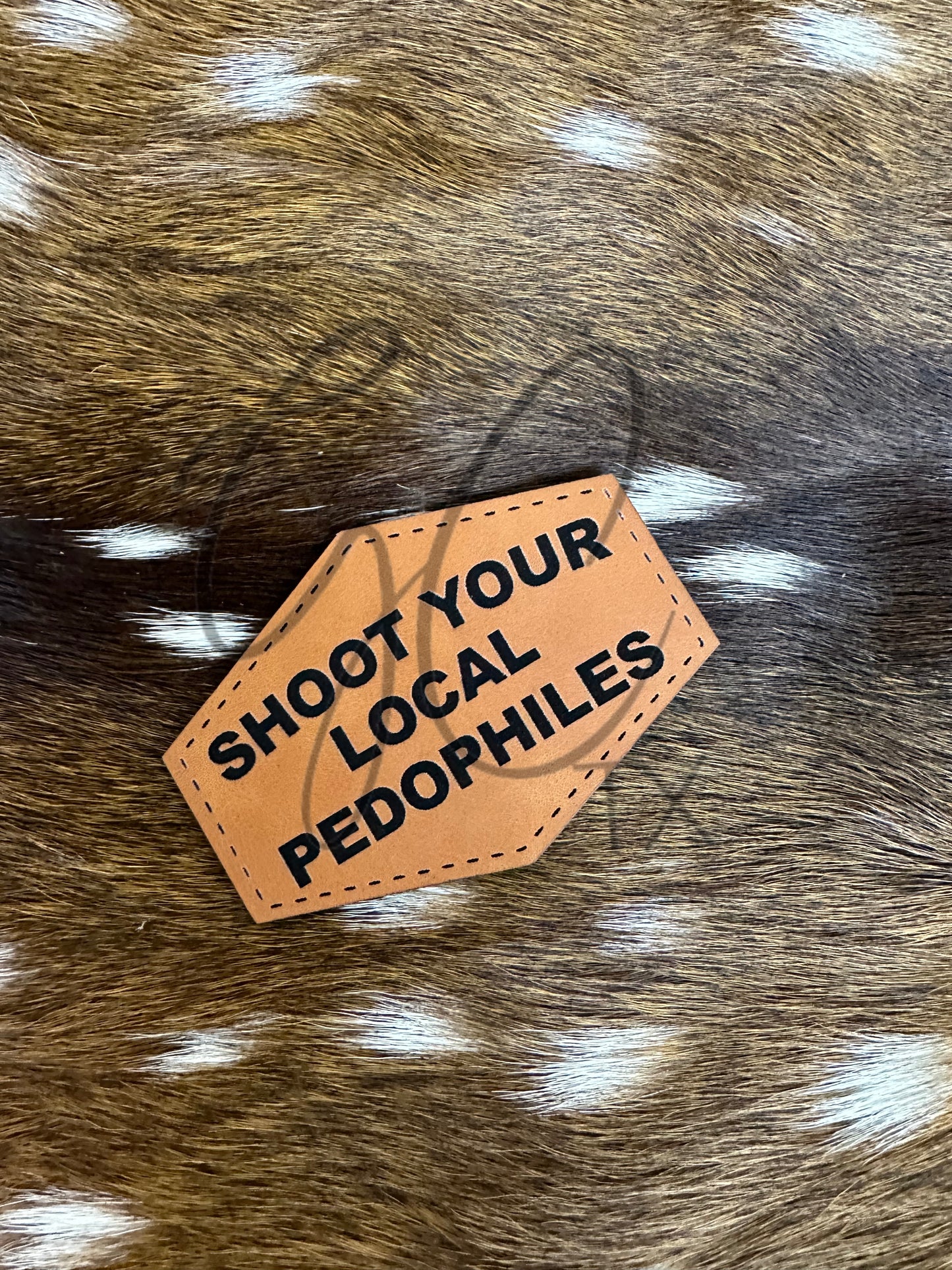 Custom Engraved Patches - Faux Leather