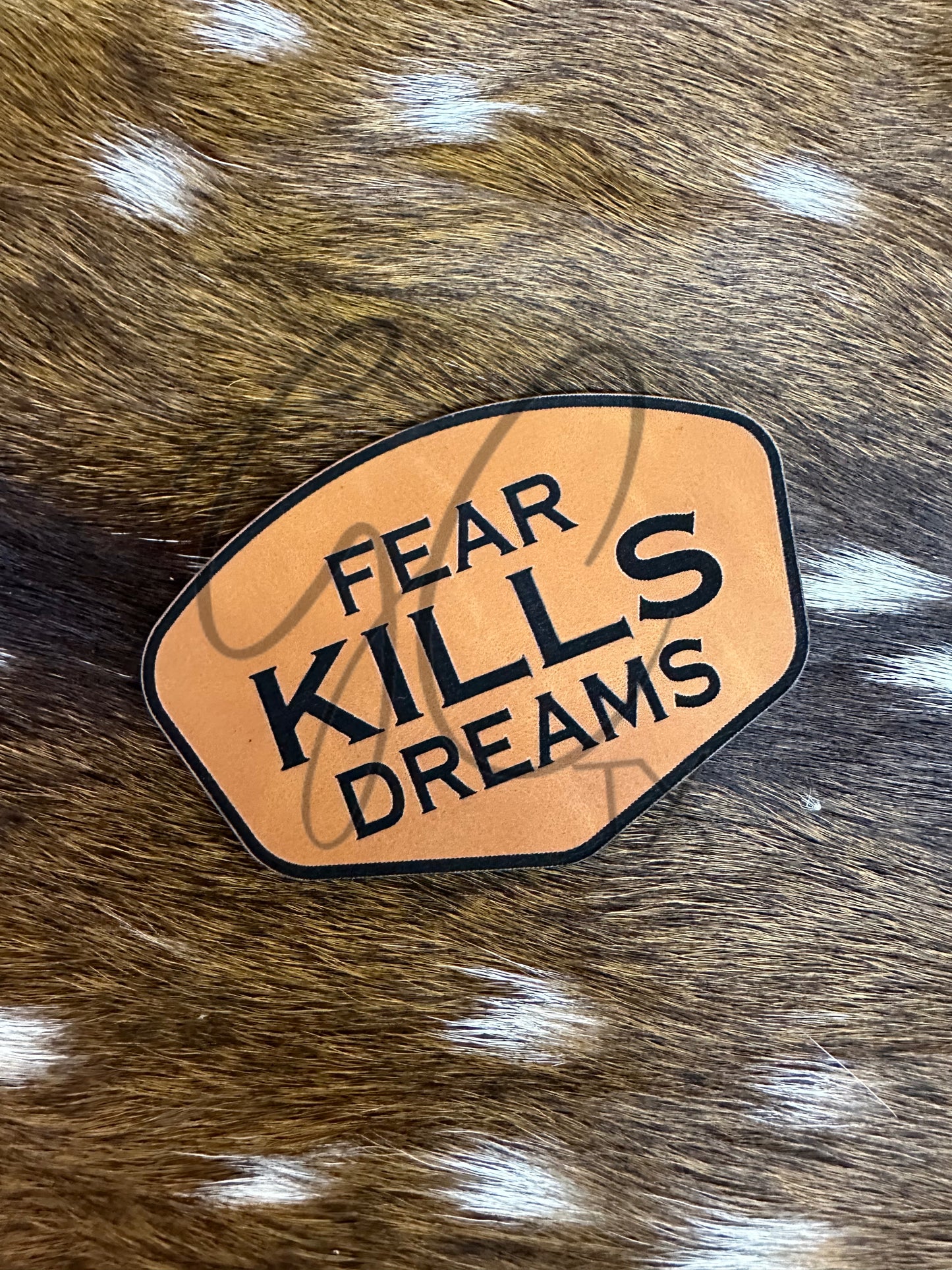 Custom Engraved Patches - Faux Leather