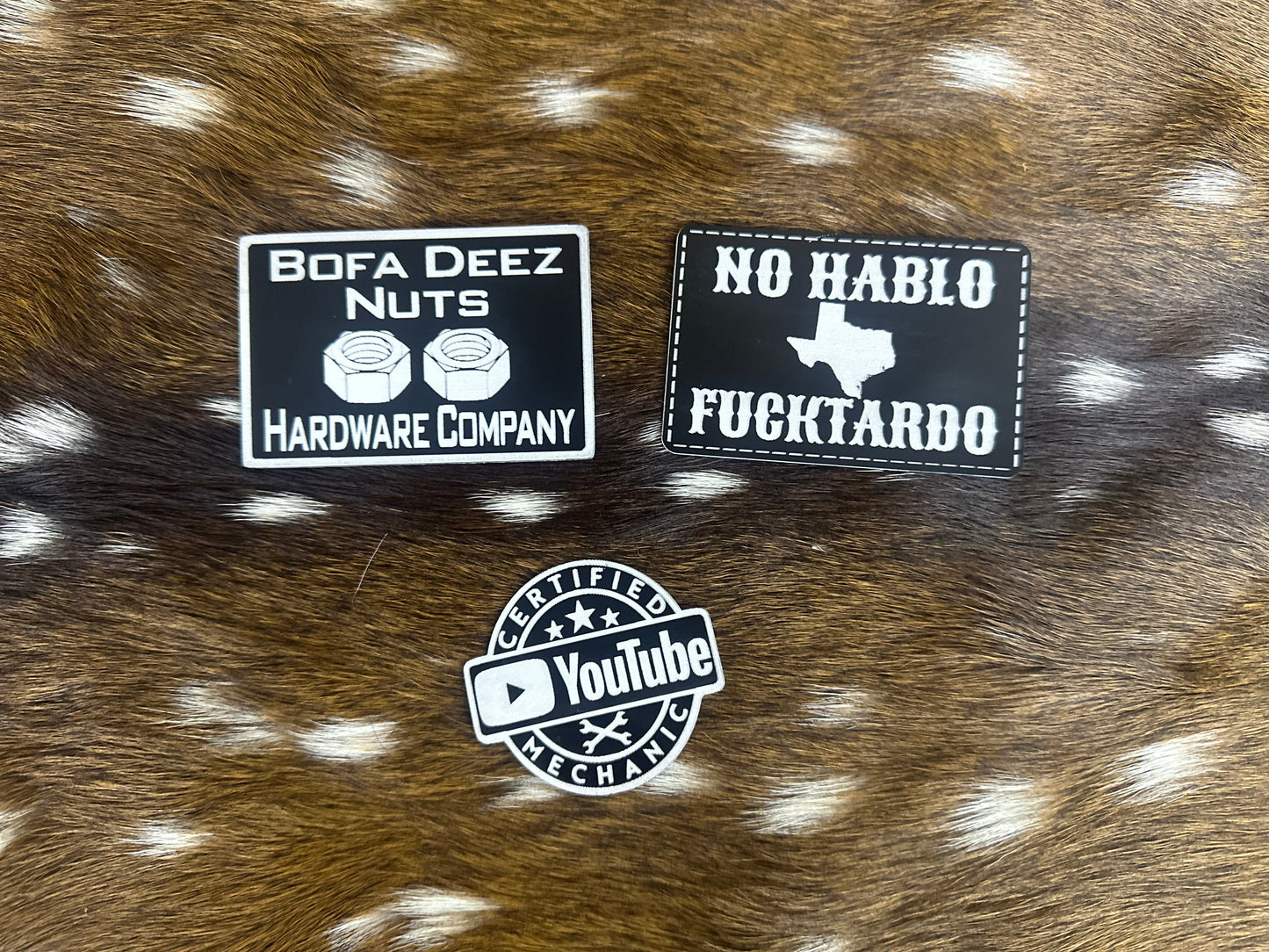 Custom Engraved Patches - Acrylic