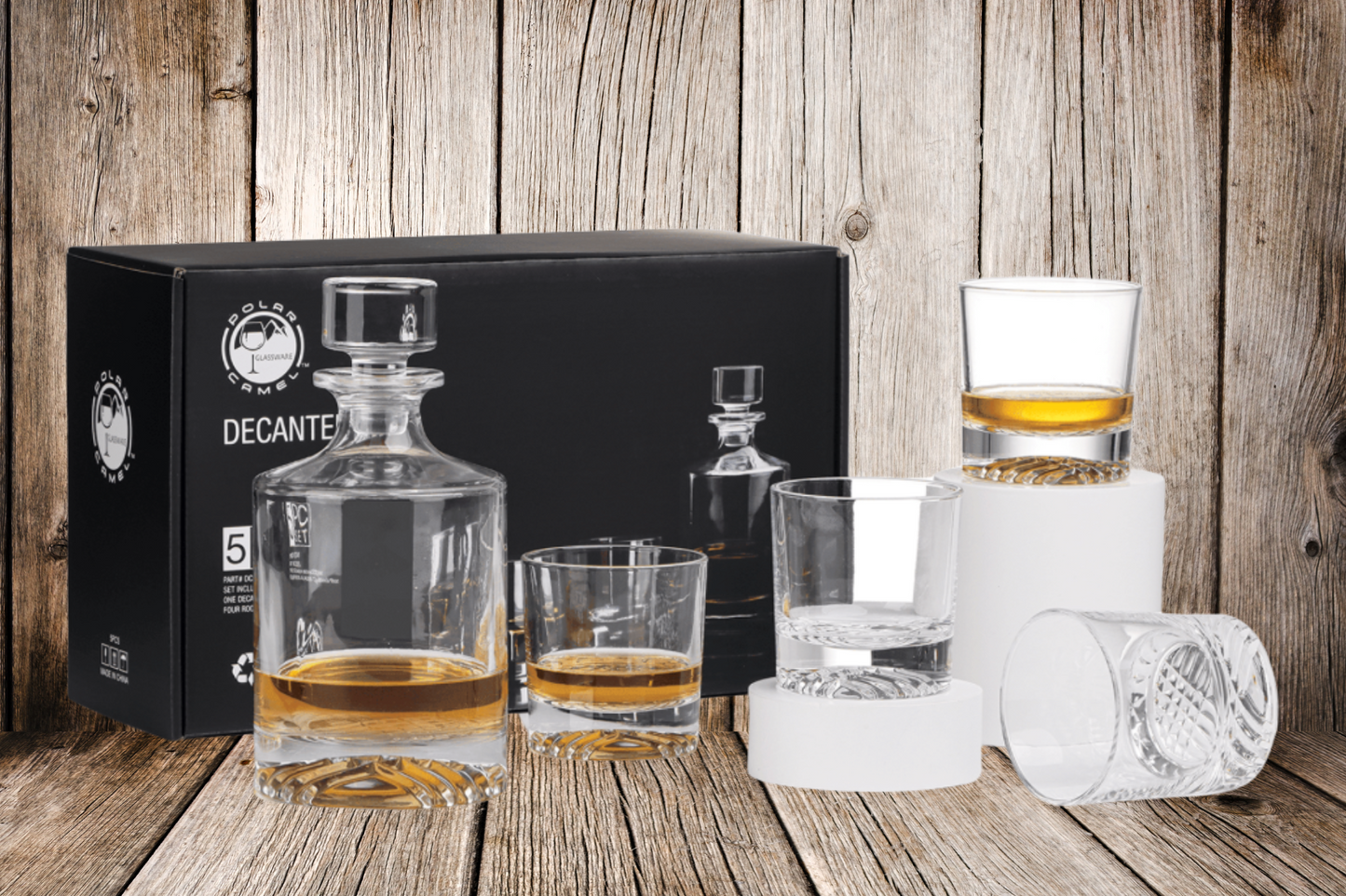 Decanter and Whiskey Glass Set