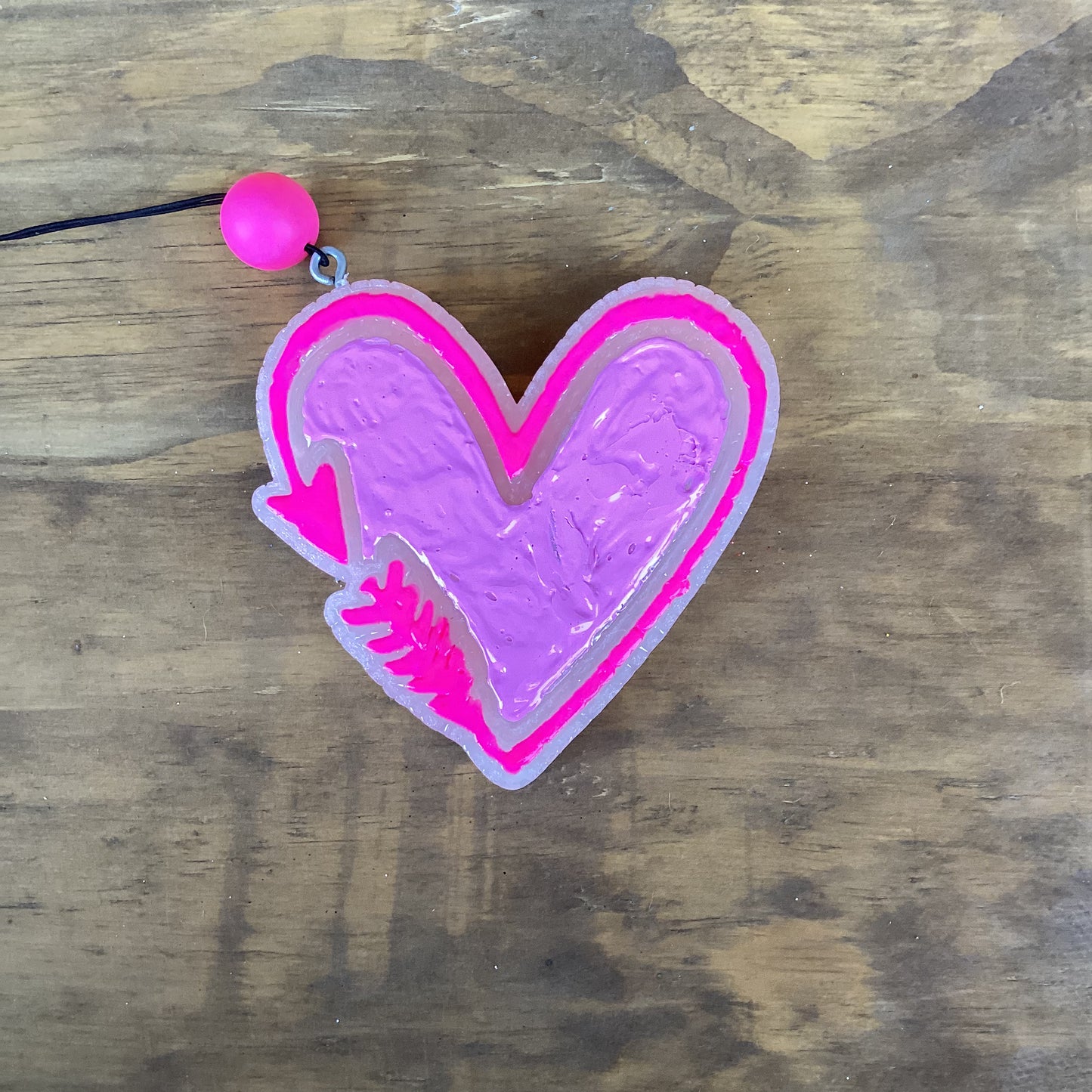 Feathered Arrow Heart Freshie