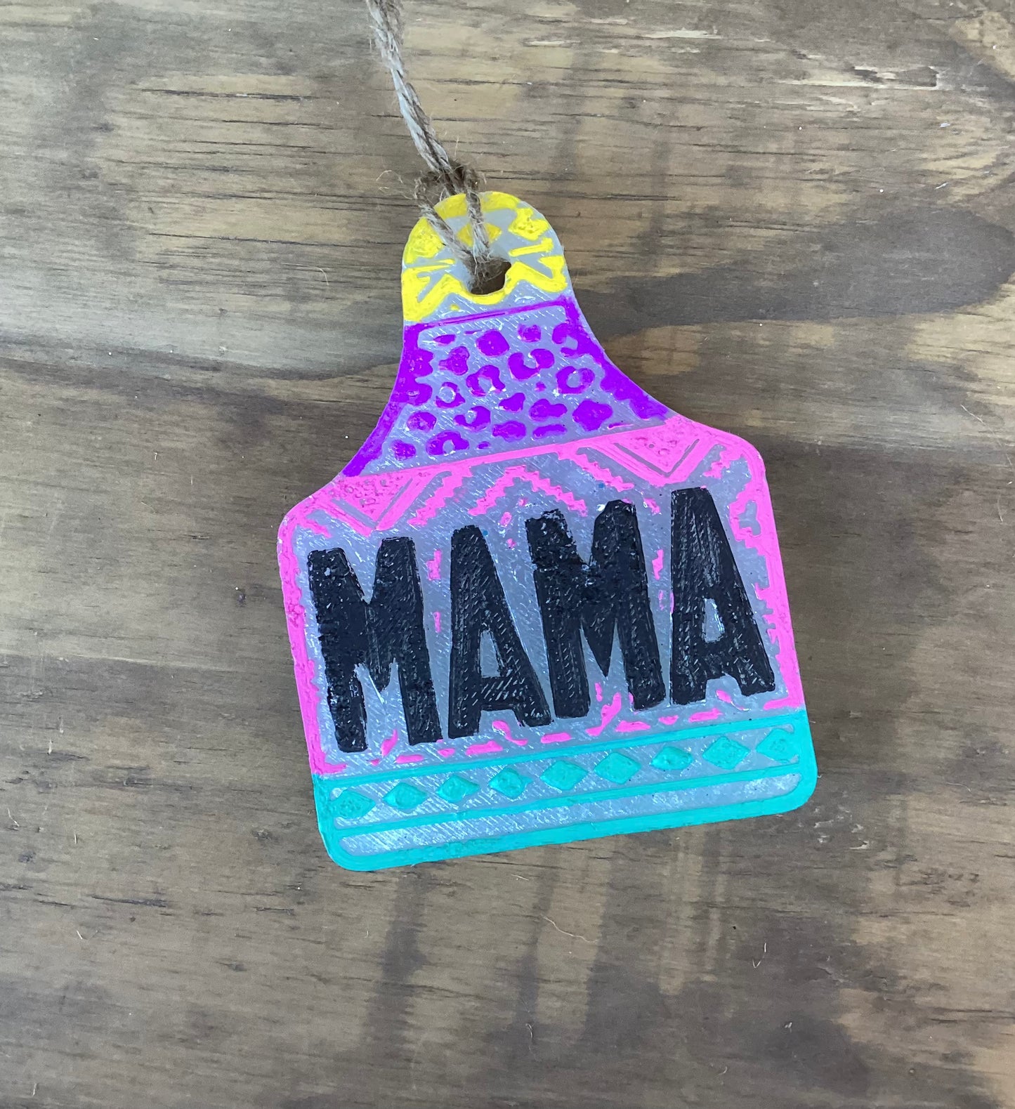 Mama Cow tag Freshie