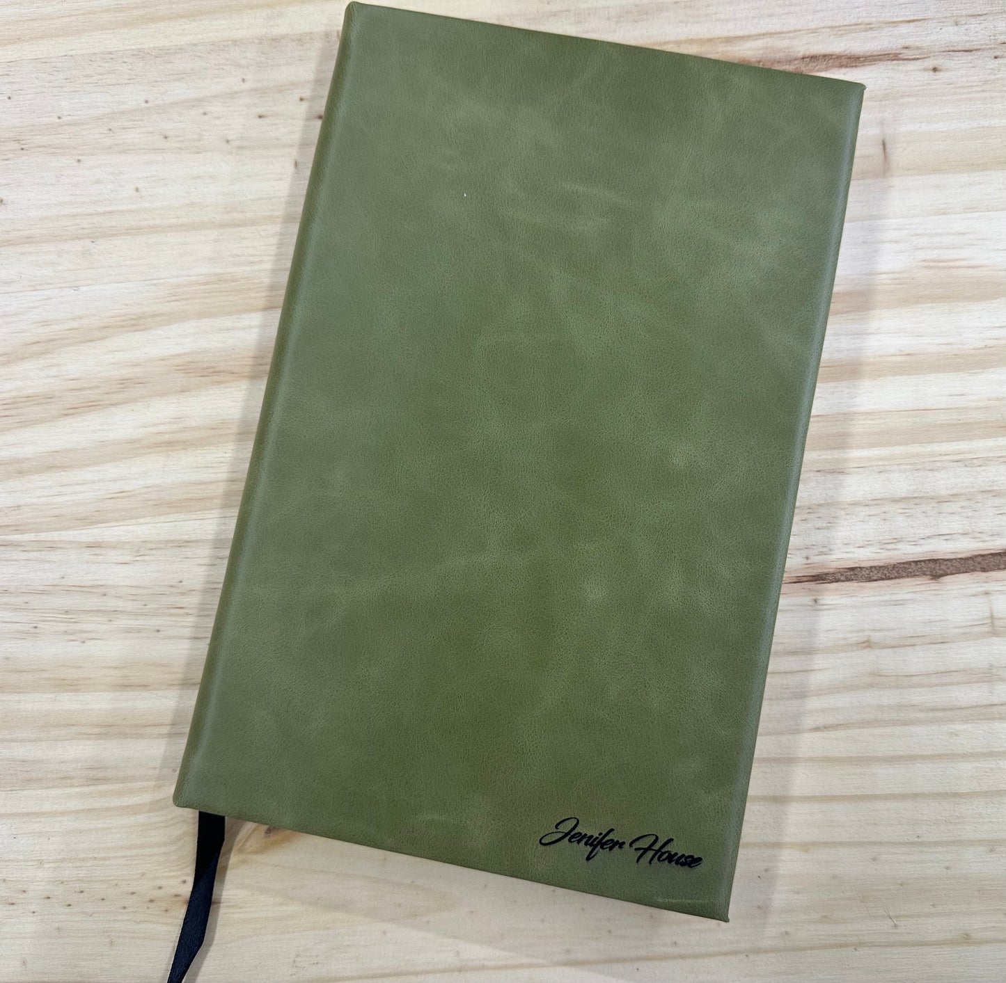 Faux Leather Engraved Notebook