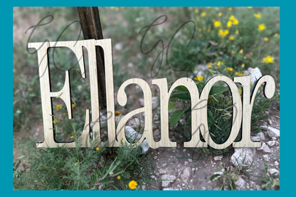 Wooden Name Cutout