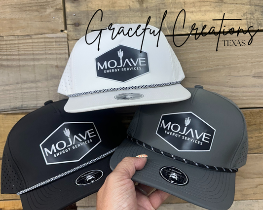 Company Logo Performance Hats- Roped