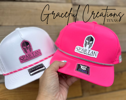 Company Logo Performance Hats- Roped