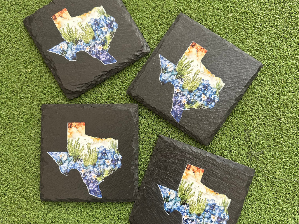 Wild Texas Slate Coasters