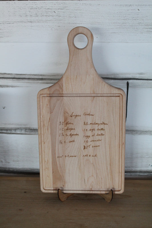 Custom Recipe Cutting Board