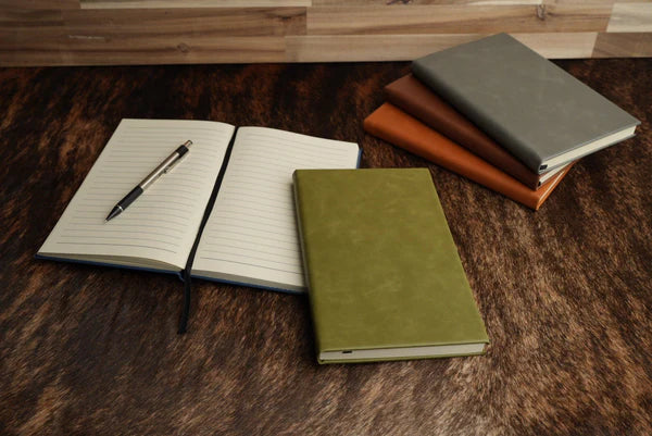 Faux Leather Engraved Notebook