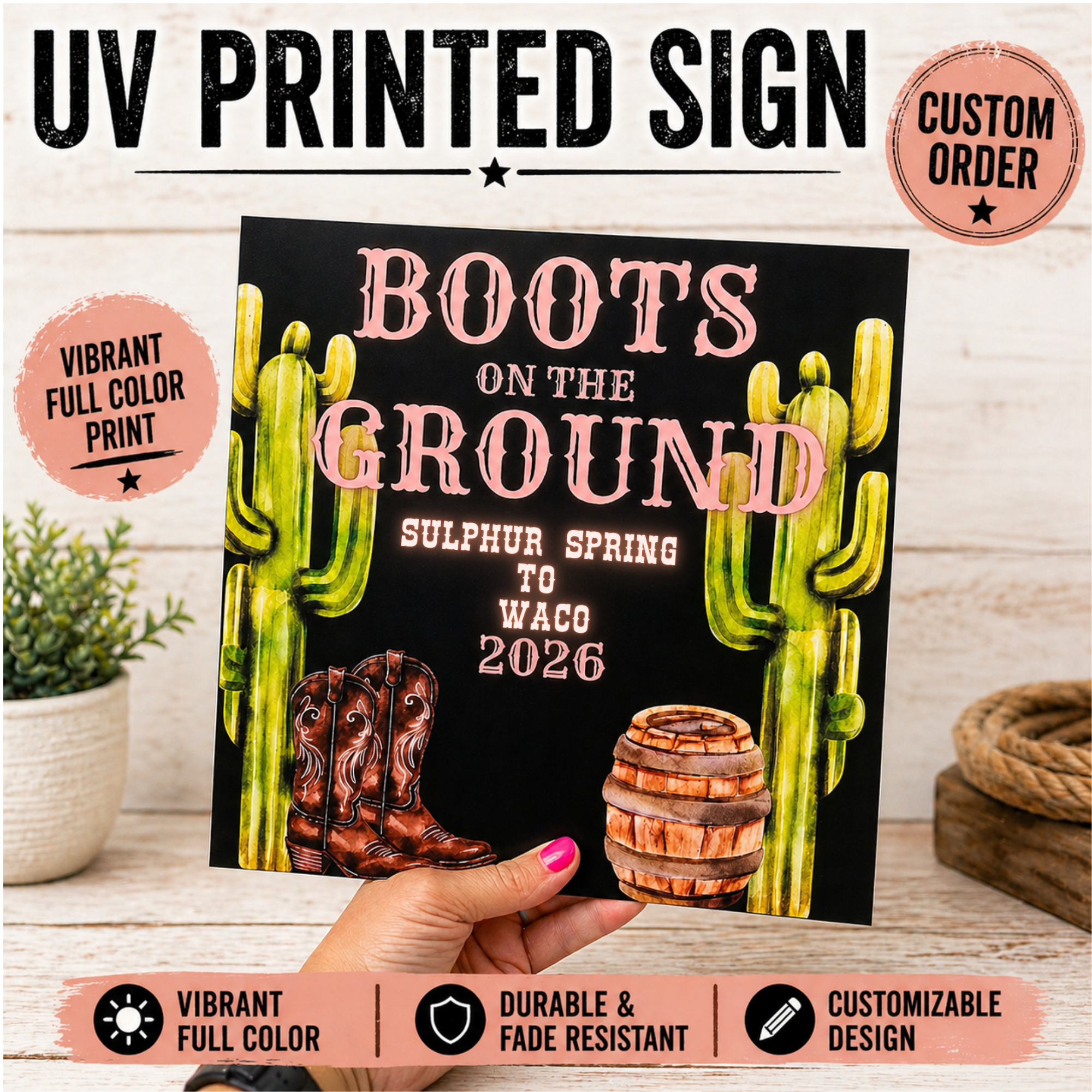UV Printed Sign