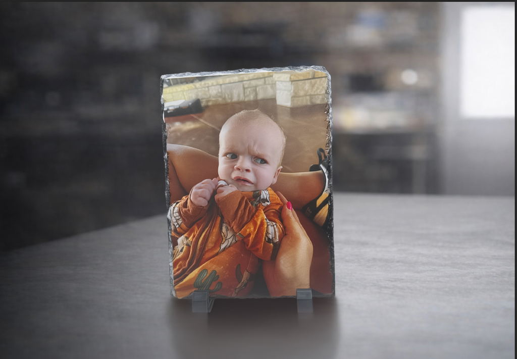 Printed Slate Photo