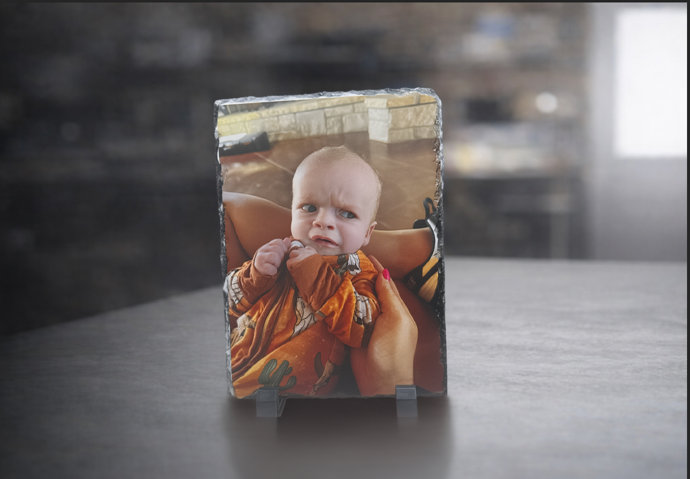 Printed Slate Photo